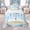 Blue, variant on meiyoeat Cartoon Stars Twin Comforter Sets for Kids Girls, Dreamy Galaxy Bedding Set for Bedroom, Purple White, Reversible, 2pcs
