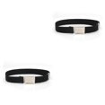 thumbnail image 2 of Sonducket Cinturón Hebilla magnética Correas de correas de cuero sintético para niños niñas negro negro 2Conjunto, 2 of 6