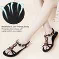 thumbnail image 6 of Ablanczoom Womens Sandals Shoes String Beads Arch Support Summer Comfort Flat Beach Sandal for Women, 6 of 8