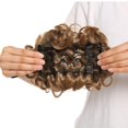 thumbnail image 2 of Extension de Chignon avec Peigne Griffe Queue de Cheval Chignon Décoiffé Chouchou Queue de Cheval Beigne Postiche, 2 of 6