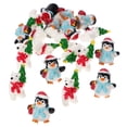 thumbnail image 3 of 20 piezas estatuas de osos pingüino en miniatura de Navidad, recuerdos de fiesta de Navidad, figuras en miniatura de Navidad con micropaisaje, 3 of 5