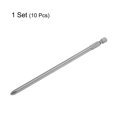 thumbnail image 3 of Uxcell 10Pcs PH2 6.0 Phillips Screwdriver Bit 1/4" Hex Shank Magnetic Power Drill Bits, 3 of 6