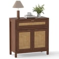 thumbnail image 4 of Costway 1 PCS Buffet Cabinet Sideboard Storage Cabinet Rattan Doors & Drawer Adjustable Shelf, 4 of 10