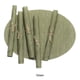 thumbnail image 2 of Billuyoard 6 uds. De manteles individuales ovalados cómodos y duraderos de poliéster para decoración de , manteles individuales y posavasos Mostrada verde 45*32CMcm, 2 of 6
