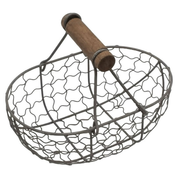 Cesta de hierro Wdftyju para frutas y verduras almacenamiento de alimentos