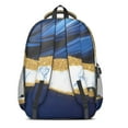 thumbnail image 3 of Blue Gold Marble Backpack for School,Cute School Bag,Schoolbag with Adjustable Shoulder Straps & Padded Back,16.9 Inch, 3 of 5