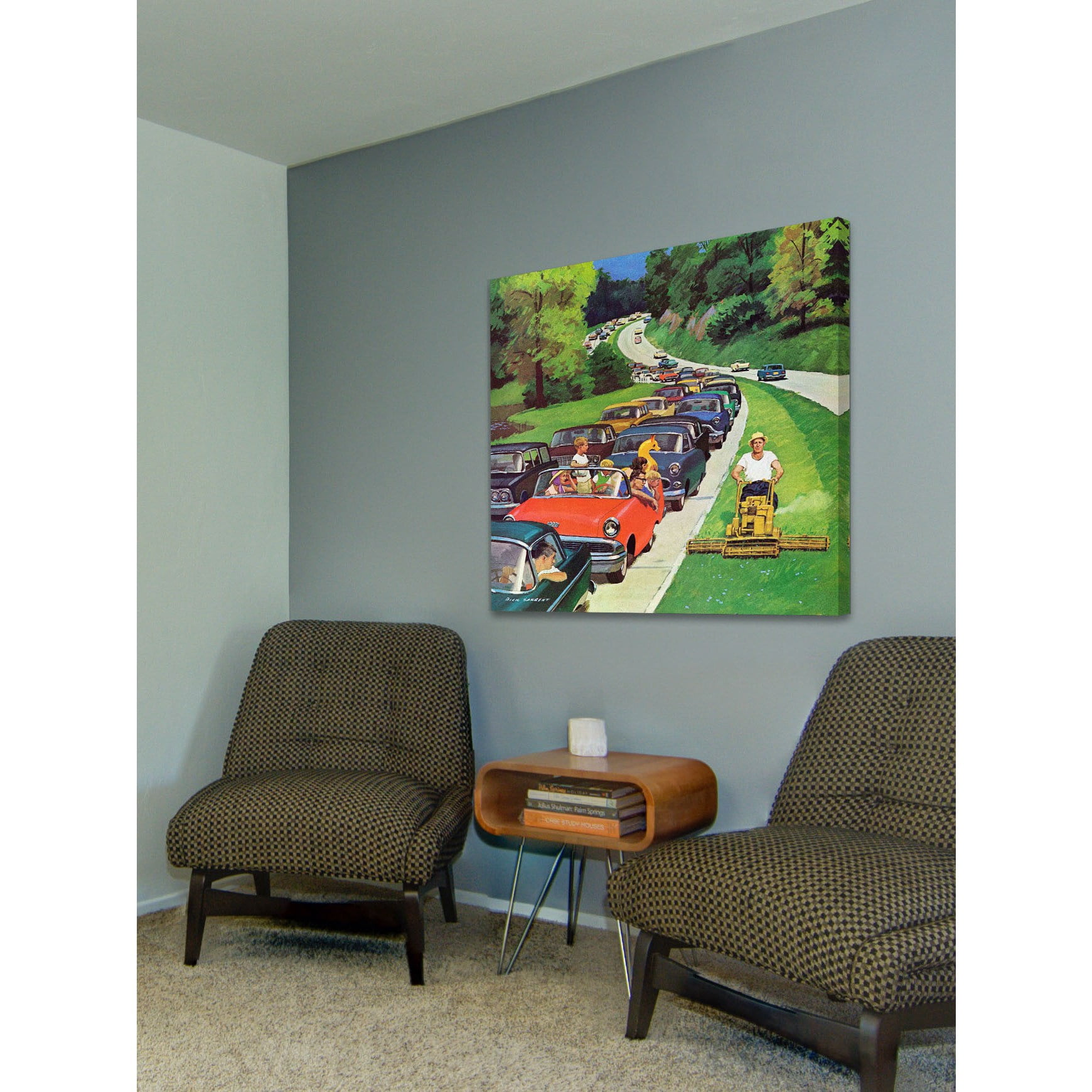 Marmont Hill "The Lawn Mower" Painting Print on Canvas