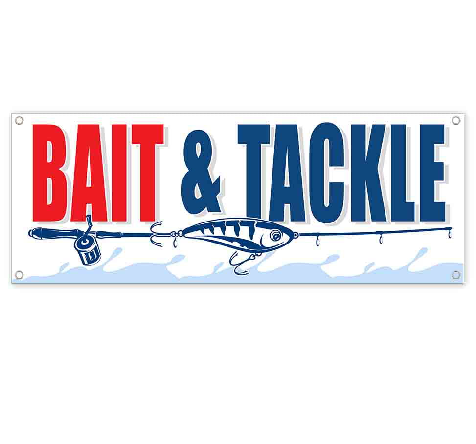 Non-Fabric We Sell Bait 13 oz Banner Heavy-Duty Vinyl Single-Sided with Metal Grommets