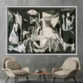 thumbnail image 6 of Pablo Picasso Canvas Print, Home Decor Canvas Art, Guernica Wall Art, Guernica Pablo Picasso, Reproduction Canvas Poster, Famous Canvas Decor, Canvas Wall Decor - Natural Framed, 6 of 9