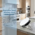 thumbnail image 5 of BlinkLLX 2 Inch Kitchen Sink Faucet Hole Cover Stopper Stainless Steel Drain Stoppers with Washer, 5 of 7