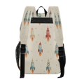 thumbnail image 3 of PVC Transparent Backpacks Clear Backpack for Travel and Outings Rocket with Flames Pattern, 3 of 7