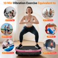 thumbnail image 2 of Máquina de plataforma vibratoria Glorygym con bandas de resistencia, 2 of 7
