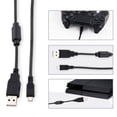 thumbnail image 4 of Aousin 1.8m USB Data Cable Multi-Purpose Wireless Controller Charging Cables Controller Connection Cable for PS 4/Slim/Pro, 4 of 6