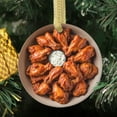 thumbnail image 3 of Buffalo Wings and Dip American Cuisine Food Double Sided Ceramic Foodie Novelty Holiday Christmas Xmas Tree Ornament Gift Accessory (Flat Printed Design, NOT 3D), 3 of 3