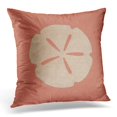 thumbnail image 1 of WOPOP Beach Sand Dollar in Coral Coast Pillowcase Cushion Cover 16x16 inches, 1 of 1