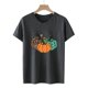 thumbnail image 4 of Fiudx Ofertas Relámpago Blusa de Manga Corta con Cuello Redondo y Estampado a La Moda para Mujer, 4 of 5