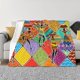 thumbnail image 1 of Balery Dancing African Womans Manta de Franela con Dibujo, Lujo Ultra Suave y Cálido, Antipelusa y Resistente a las Arrugas para Cama, Sofá, Camping -80"x60", 1 of 6