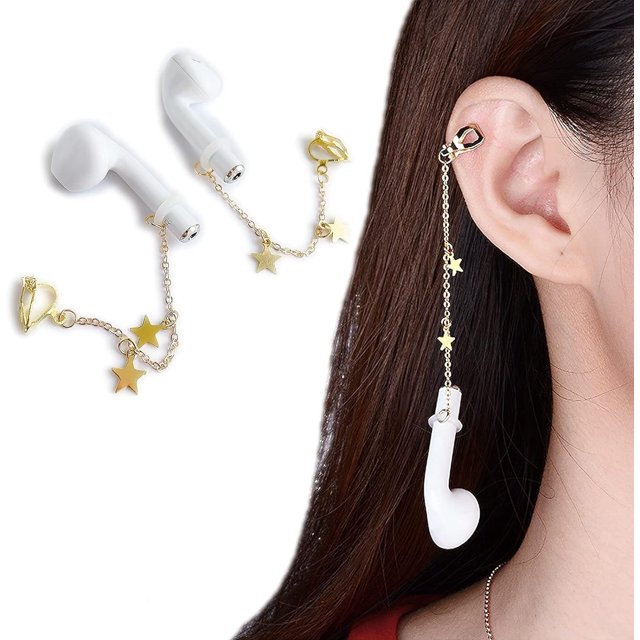 Gancho para la oreja antipérdida,Clip para la oreja deportivo anticaída,Auriculares inalámbricos Accesorios de agarre cómodo Compatible con puntas