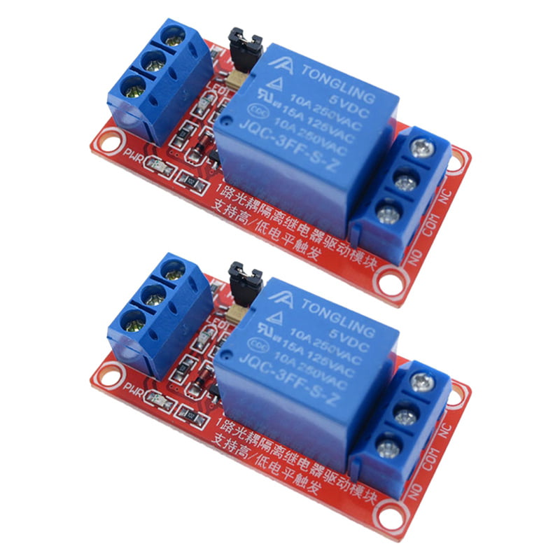 2PCS One 1 Channel Isolated 5V Relay Module With Optocoupler For Arduino 