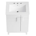 thumbnail image 4 of Sink Vanity Cabinet, White, Melamine Wood , Hotel Bedroom Bathroom, Modern Contemporary HB36107, 4 of 11