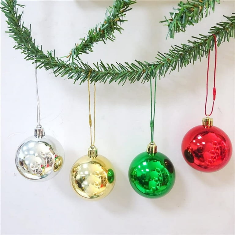 CH HAICHENG 200 Pcs Silver Christmas Ornament Hanger String, Christmas  Ornament String with Snaps for Christmas Ornament Hanging Christmas Tree