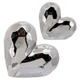 thumbnail image 2 of Sagebrook Home Silver Ceramic Heart 7.75", 2 of 2