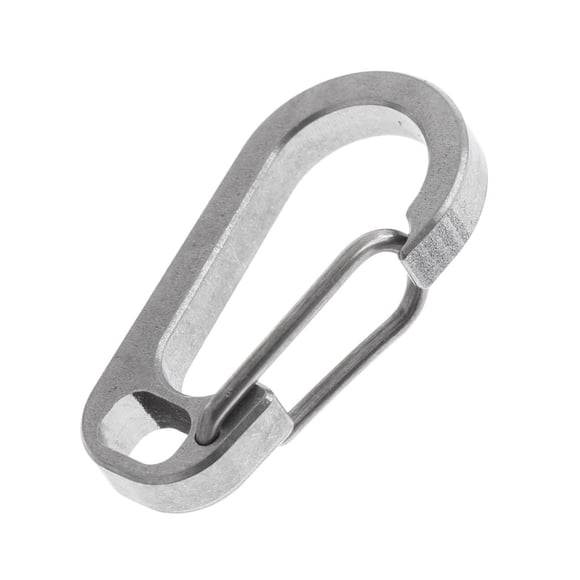 Llavero mosquetón Cola Clip de carabiner Plata