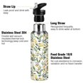thumbnail image 3 of Yayeee 33oz Insulated Water Bottle Double Wall Stainless Steel with Flip Straw Lid, Autumn Greenery, 3 of 7