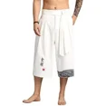 thumbnail image 1 of A* Hombres 3/4 Largos Pantalones Cortos De Algodón Ropa De, 1 of 7