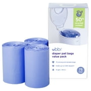 Ubbi Disposable Diaper Bags, 75 Ct