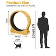 thumbnail image 2 of Ktaxon Natural Wood Cat Exercise Wheel - Pre-Assembled HDF Indoor Treadmill for Cats, Large Running Wheel, 2 of 8