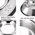 thumbnail image 5 of 2 Pack Plato Mascota Comederos Para Agua Perros Agua Comida Plata, 5 of 5