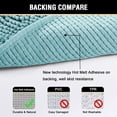 thumbnail image 6 of Microfiber Bath Rugs Chenille Floor Mat Ultra Soft Washable Bathroom Dry Fast Water Absorbent Bedroom Area Rugs, 24 x 42 - Inch, Aqua Haze, 6 of 6