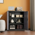 thumbnail image 2 of Fesbos Metal Storage Cabinet with 2 Adjustable Shelves, Steel Counter Cabinet with Lockable Doors for Home Office Warehouse Garage, 2 of 9