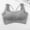 Gray, variant on Womens Lace Trim Bras Spaghetti Adjustable Straps Bralettes Full Coverage Shelf Wire-Free Brassiere Padded Push Up Sports Bra Lounge Breathable Underwear Workout Yoga Bra