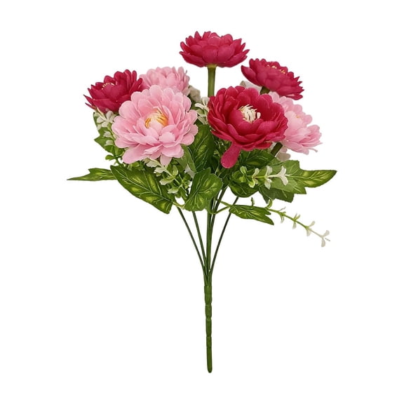 DefiDgd Artificial Lotus Flowers with 6Heads and Long Stem,Vase Filling Fake Silk Flower Bouquet for Home Wedding Dining Table Centerpiece Party Garden Decoration(Red)