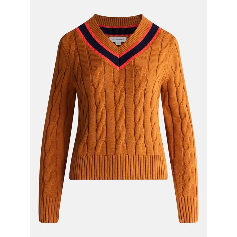 Free Assembly Women's Cable Knit Sweater, Sizes XS-4X photo 5