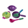 thumbnail image 3 of YOPTOP 26pcs Youngsters‘ Play Kitchen Set with Colorful Plates  Knives & Spoons - Durable PC Material,none, 3 of 6