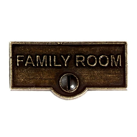 Switch Plate Tags FAMILY ROOM Name Signs Labels Cast