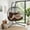 Brown, variant on DTTRA 2-Person Double Hanging Egg Chair with Stand, Oversized Wicker Hammock Swing Loveseat with Plush Cushions and Headrests for Indoor Outdoor Patio Balcony Bedroom, Grey