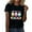 Black, variant on QUNYINEY Casual Women's T-Shirts Easter Short Sleeve Crew Neck Pullover Tops Funny Loose Summer Tops for Women