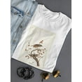 thumbnail image 3 of Hermit Thrush T-Shirt Women -John James Audubon Designs, Female 4X-Large, 3 of 4