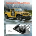 thumbnail image 6 of VEVOR Jeep Tube Doors, 2-Door, Hunting Style Jeep Tubular Door with Heavy-Duty Hinges & OE Latch, Jeep Doors with Rear View Mirrors, Fit for 2018-2024 Jeep Wrangler JL & 2020-2024 Jeep Gladiator JT, 6 of 9