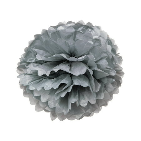 Dove Hanging (Tissue Paper Pom Pom (10-Inch, Dove Grey) - For Baby Showers, Nurseries, and Parties - Hanging Paper Flower)