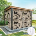 thumbnail image 6 of Outdoor Curtains for Patio Waterproof, Brown Wooden Outdoor Privacy Panels Grommet, Vintage Elegant Pastoral Animals Retro Art Blackout Outside Curtains for Porch/Cabana 54"x84", 2 Panels, 6 of 8