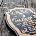 thumbnail image 2 of Take 3 Candies or Be Cursed - Black Halloween Door Sign, 2 of 3