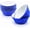 Blue, variant on Gold Cupcake Liners, Standard Size Gold Foil Cupcake Liners Wrappers Metallic Baking Cups,Muffin Paper Cases, 100 Pack