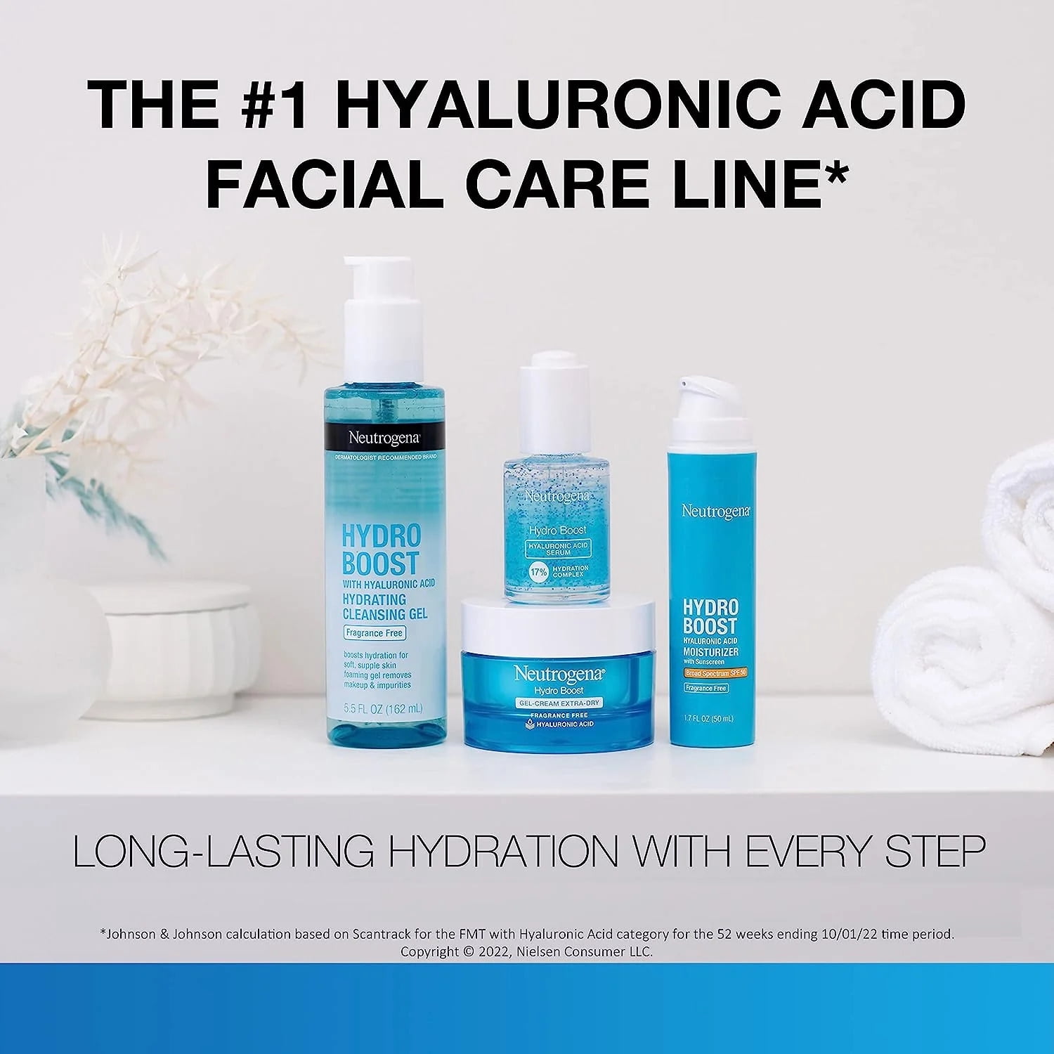 Neutrogena Hydro Boost Eye Cream, Under-Eye Moisturizer with Hyaluronic Acid, Fragrance Free and Non-Comedogenic, 0.5 Oz