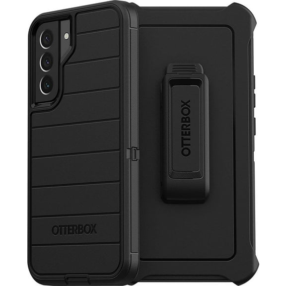 OtterBox Defender Series Case for Samsung Galaxy S22  Only - Holster Clip Included - Microbial Defense Protection - Non-Retail Packaging - Black