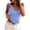 Sky Blue, variant on PRETTYGARDEN Womens Summer Sleeveless Tank Tops V Neck Ruffle Lightweight Ribbed Knit Shirt Casual Going Out Top